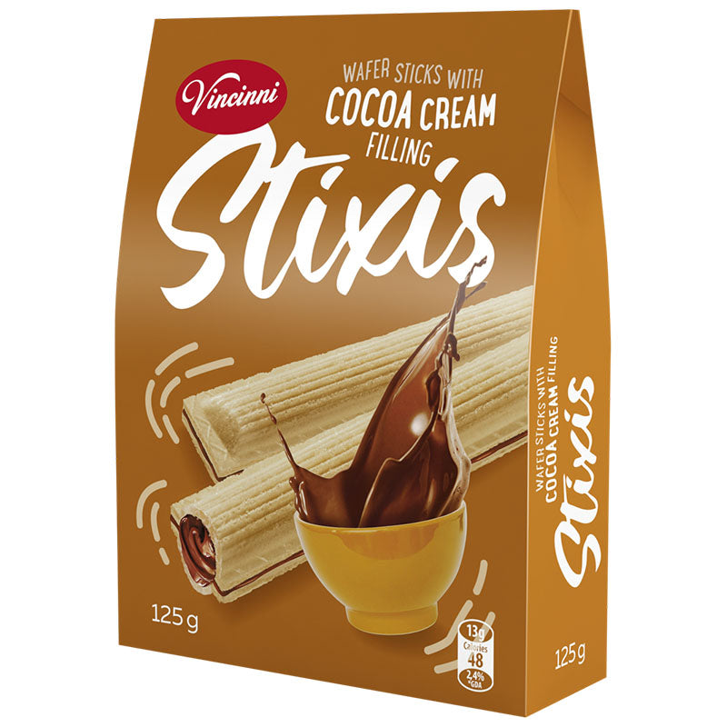 VINCINNI Stixis - Cocoa Cream Wafer Stick - 125g / 4.4oz