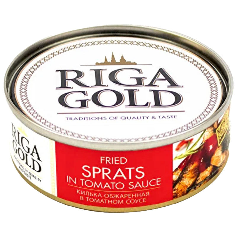 RIGA GOLD Baltic Sprats in Tomato Sauce (Kilka) 240g