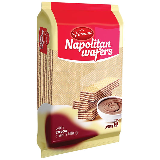 VINCINNI Napolitan Wafers - Cocoa 350g