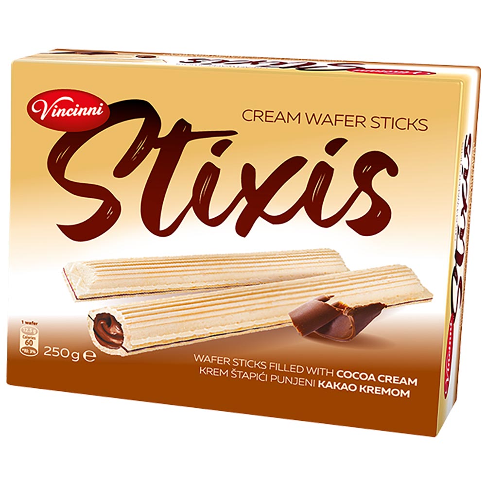 VINCINNI Stixis - Cocoa cream wafer stick - 250g / 8.8oz