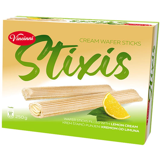 VINCINNI Stixis - Lemon cream wafer stick - 250g / 8.8oz