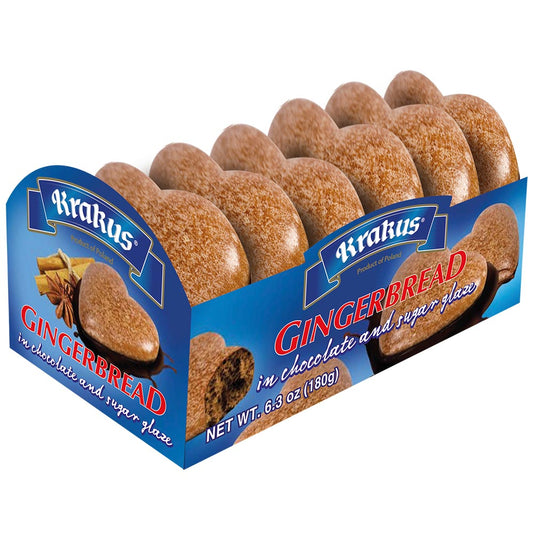 KRAKUS Gingerbread in Chocolate with Sugar 180g (6.35oz)