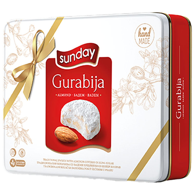 SUNDAY Gurabia w/ Almonds 360g / 12.7oz TIN BOX