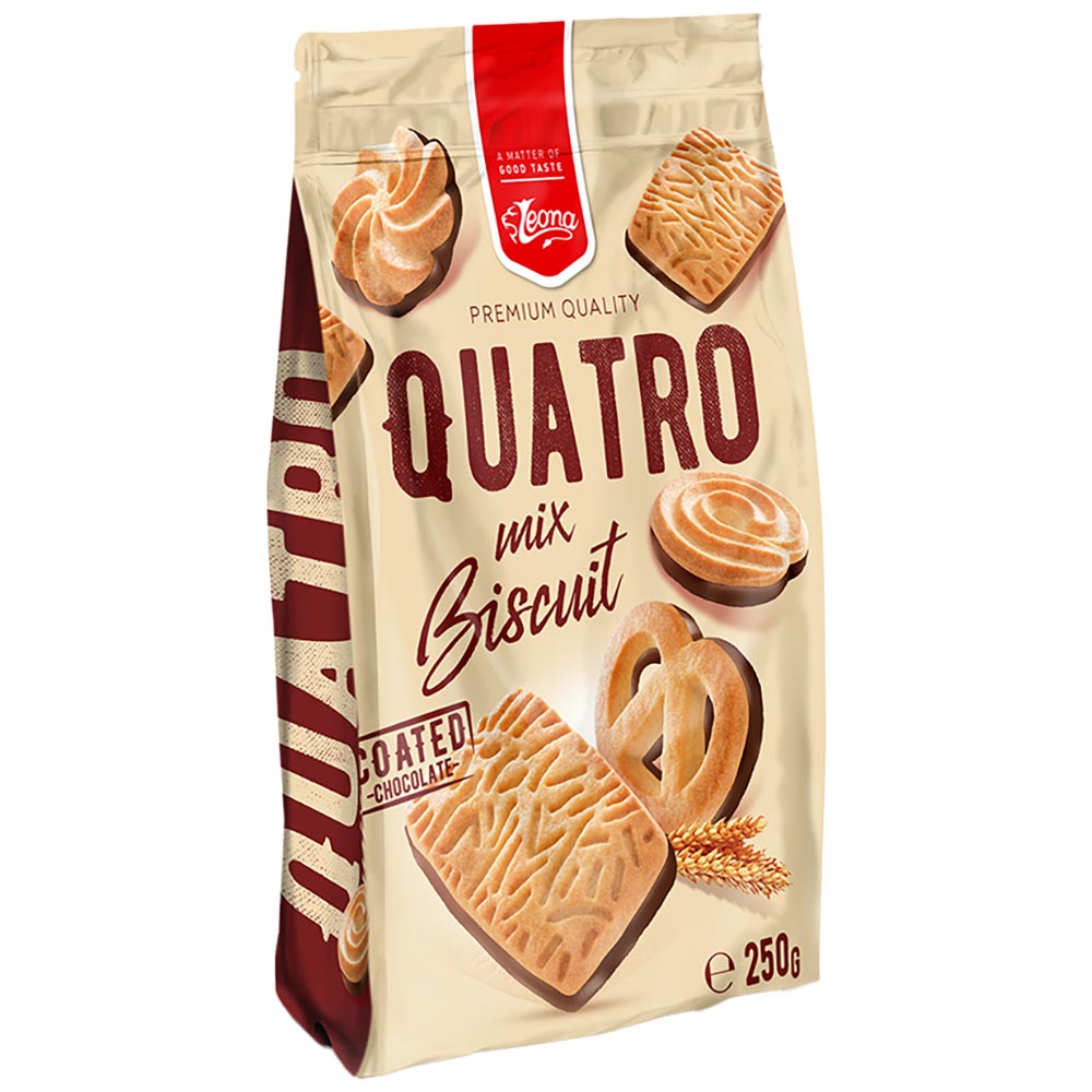 LEONA Quatro Mix Biscuit - w/ Cocoa 300g