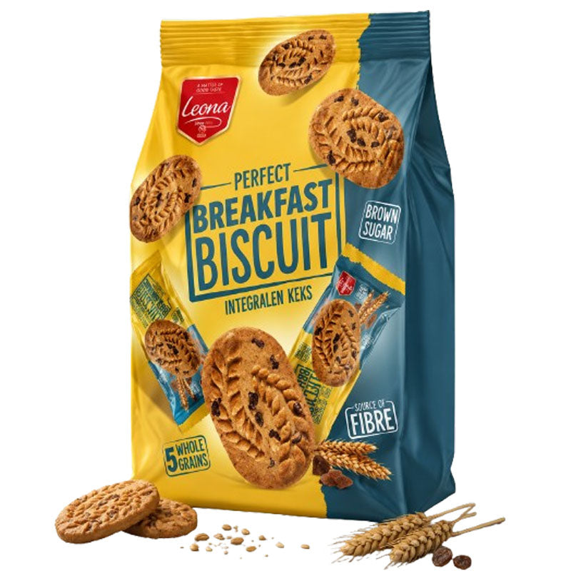 LEONA Breakfast Biscuits Choco Drops 290g