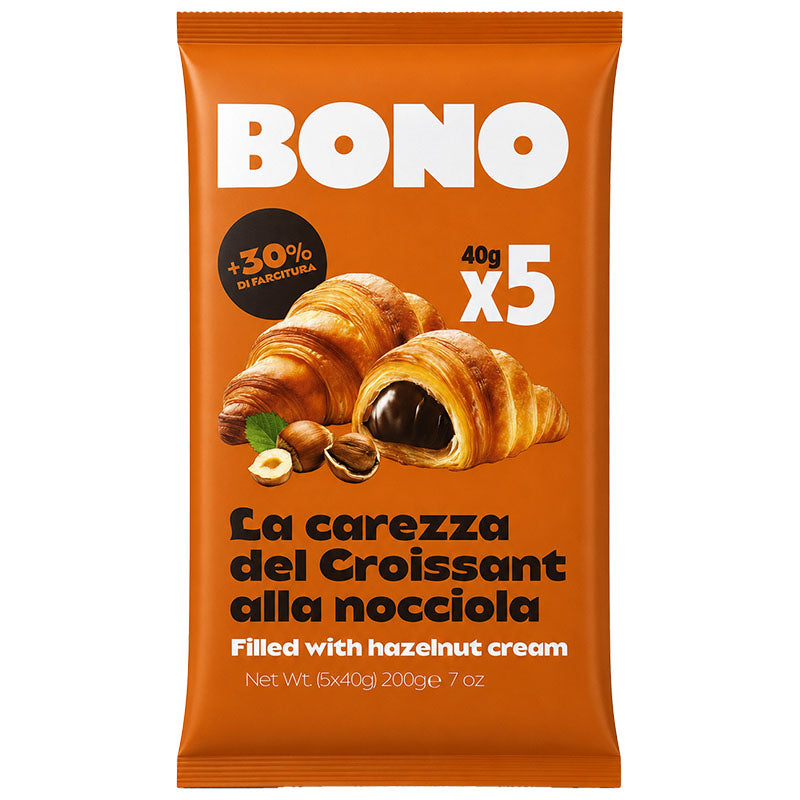 BONO Croissant with Hazelnut Filling 200g / 7oz