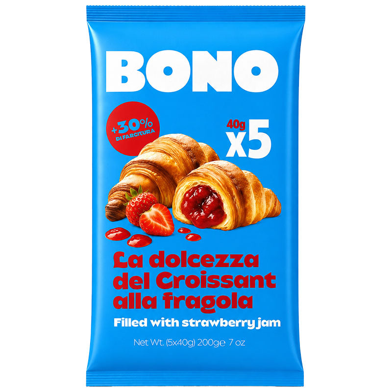 BONO Croissant with Strawberry Filling 200g / 7oz