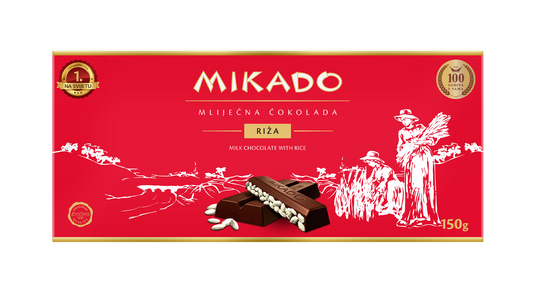 ZVECEVO Mikado Rice Chocolate 150g