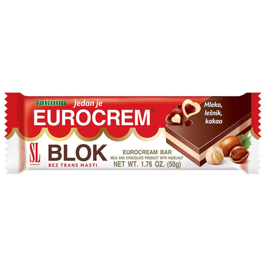 TAKOVO Eurocream Blok (Chocolate Bar) 50g