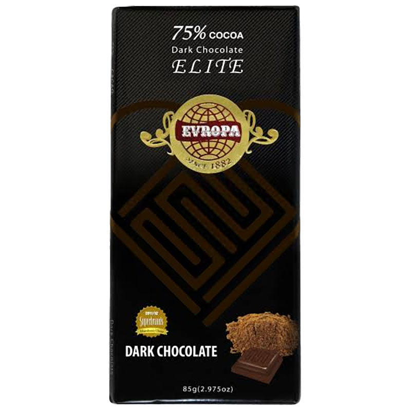 EVROPA Elite Dark Chocolate Bar 3 oz / 85 g