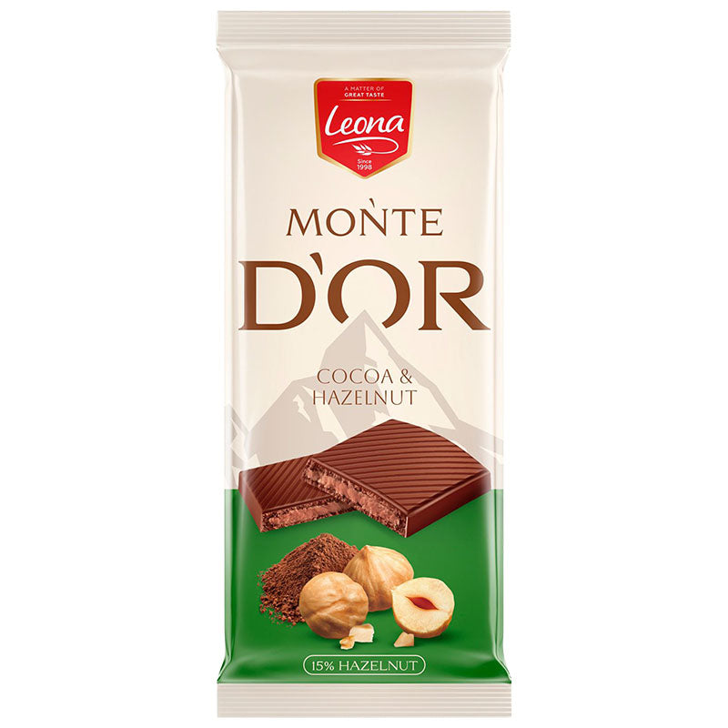 LEONA Monte d'or Cocoa & hazelnutl 90g