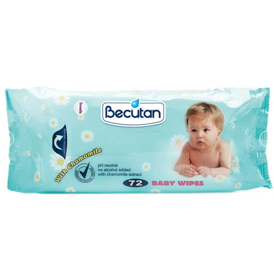 ALKALOID Becutan Baby Wipes with Chamomile 72-pack