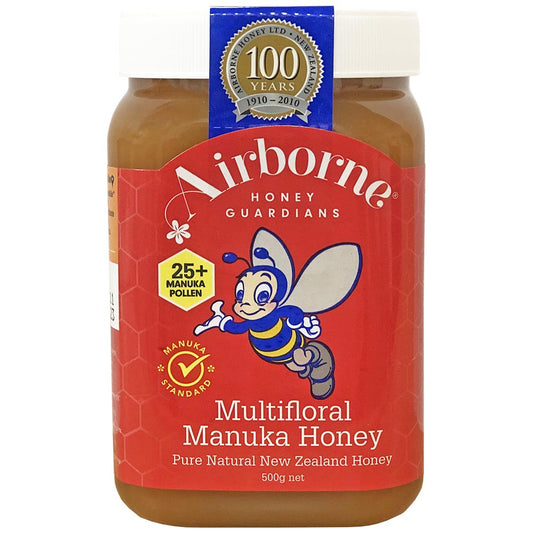 AIRBORNE Classic Manuka Multifloral Honey 500g/17.5oz