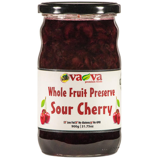 VA-VA Sour Cherry Whole Fruit Preserve 900g/31.75oz