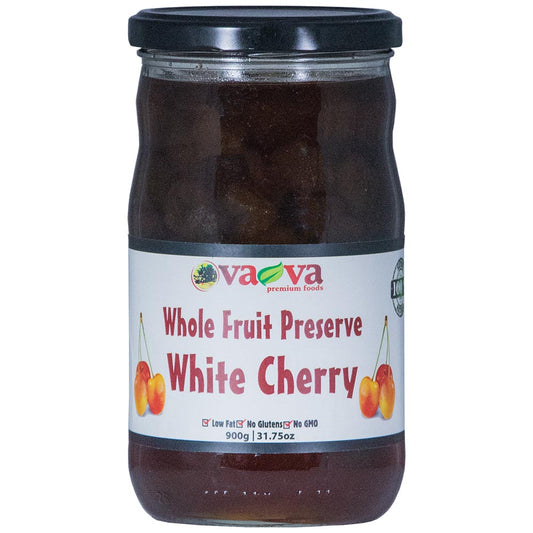 VA-VA White Cherry Whole Fruit Preserve 900g/31.75oz