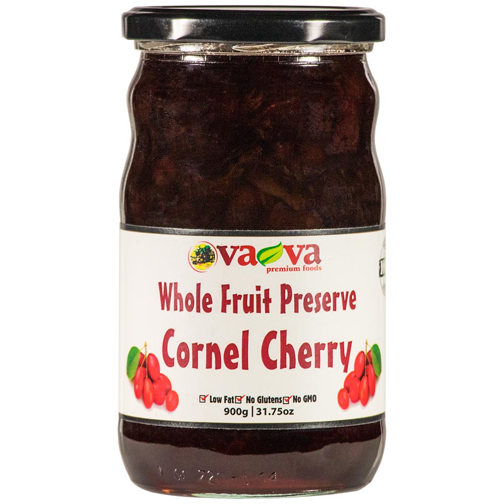 VA-VA Cornel Cherry Whole Fruit Preserve 900g/31.75oz