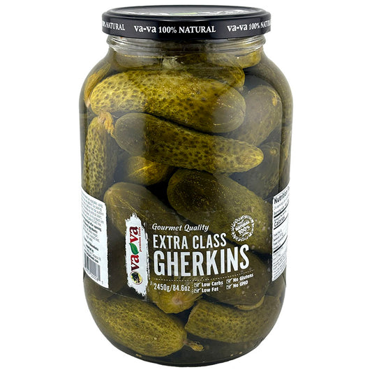 VA-VA Extra Class Baby Gherkins 2450g/84.6oz
