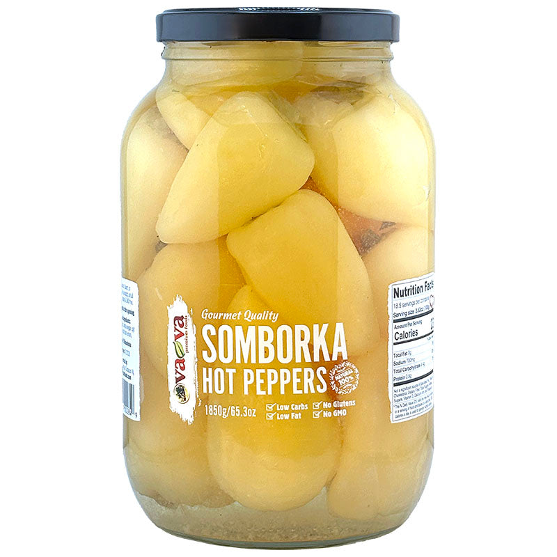 VA-VA Somborka Hot Banana Peppers 1850g/86.42oz