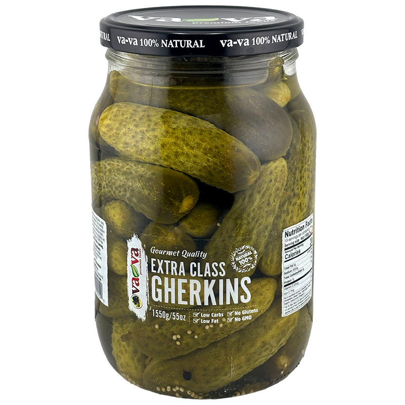 VA-VA Extra Class Baby Gherkins 1550g/53oz