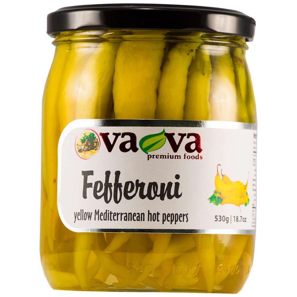 VA-VA Hot Yellow Fefferoni Peppers 530g/18.7oz