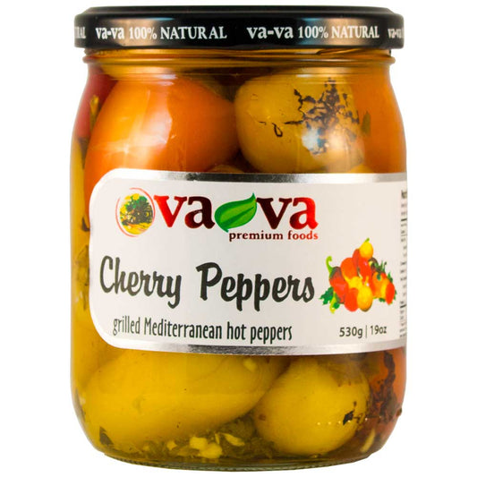 VA-VA Grilled Hot Cherry Peppers 530g/19oz