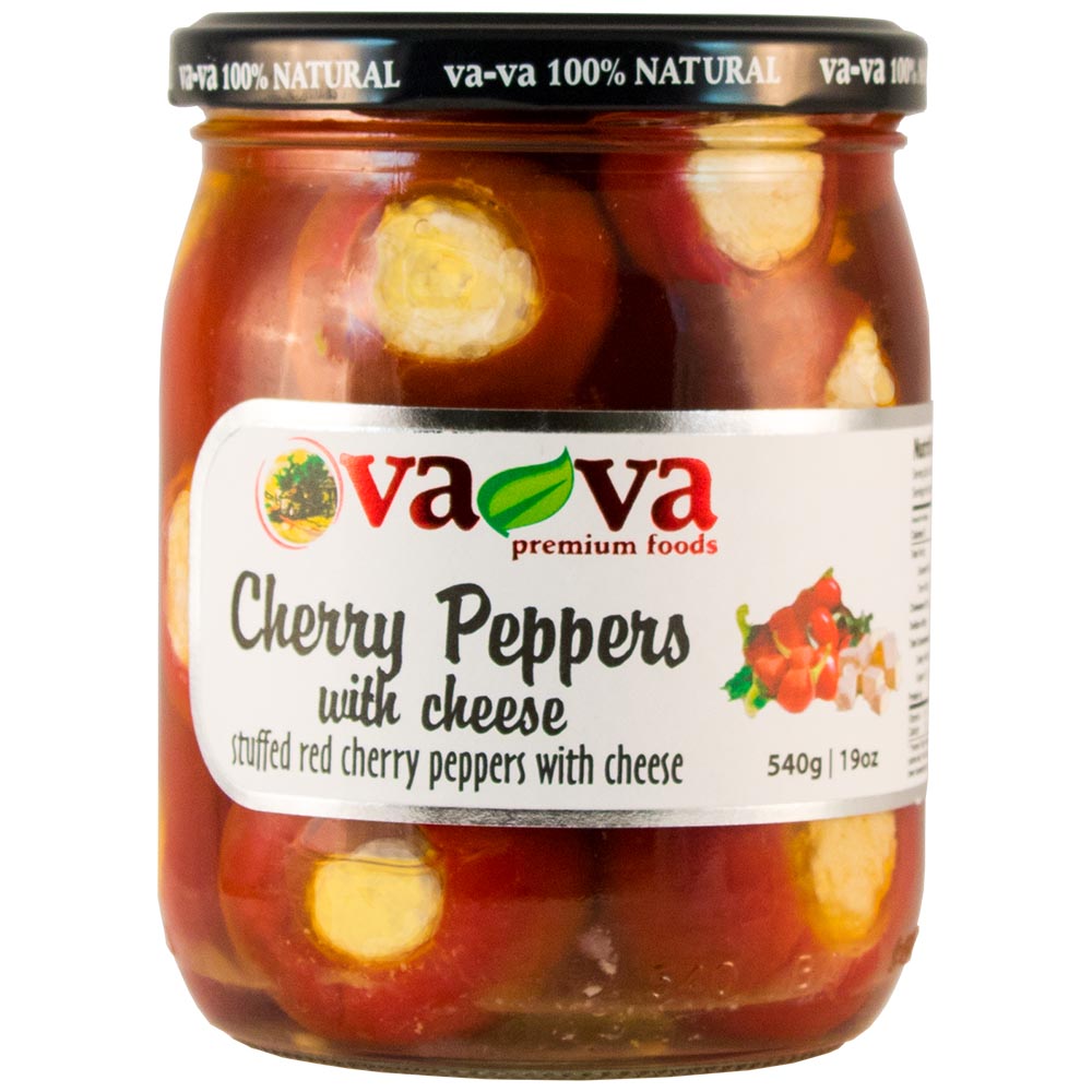 VA-VA Red Cherry Peppers with Cheese 540g/19oz – FAST PAK