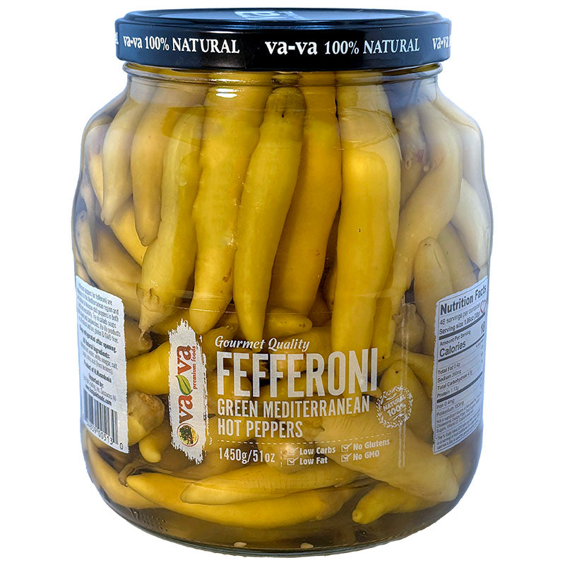 VA-VA Green Fefferoni Peppers 1450g/51oz