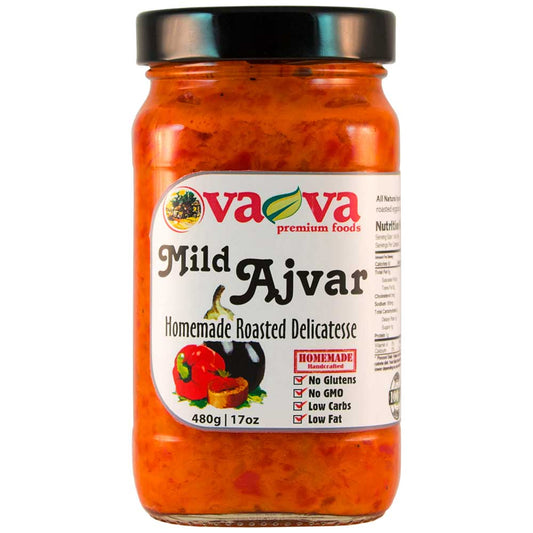 VA-VA Home Made Ajvar Mild 500g/17oz (square jar)