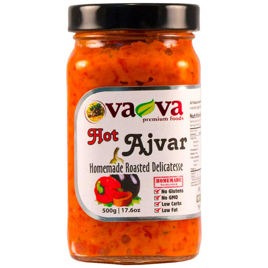 VA-VA Home Made Ajvar Hot 500g/17oz (square jar)