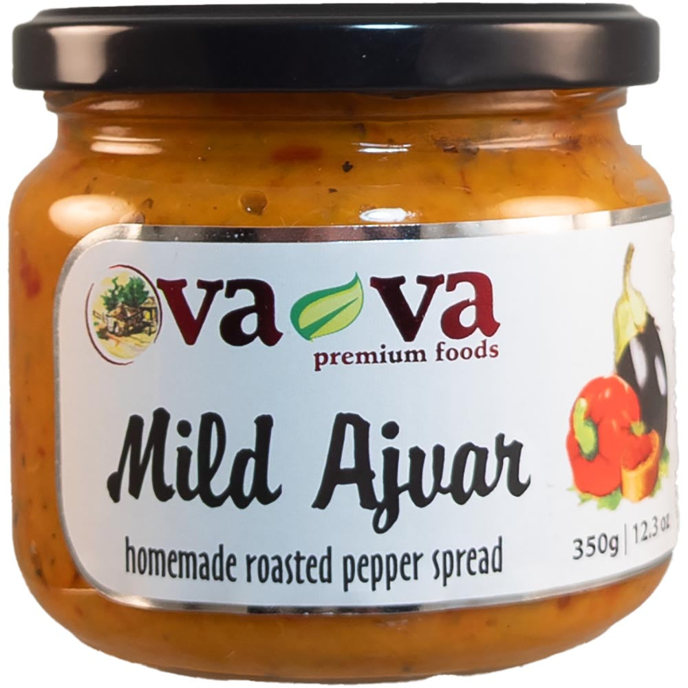 VA-VA Home Made Ajvar Mild Roasted Pepper Spread 350g/12.3oz