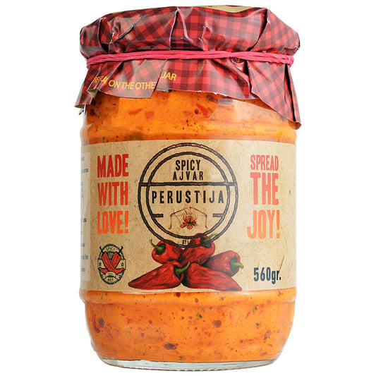 PERUSTIJA Home Made Ajvar Hot 560g/19.75oz