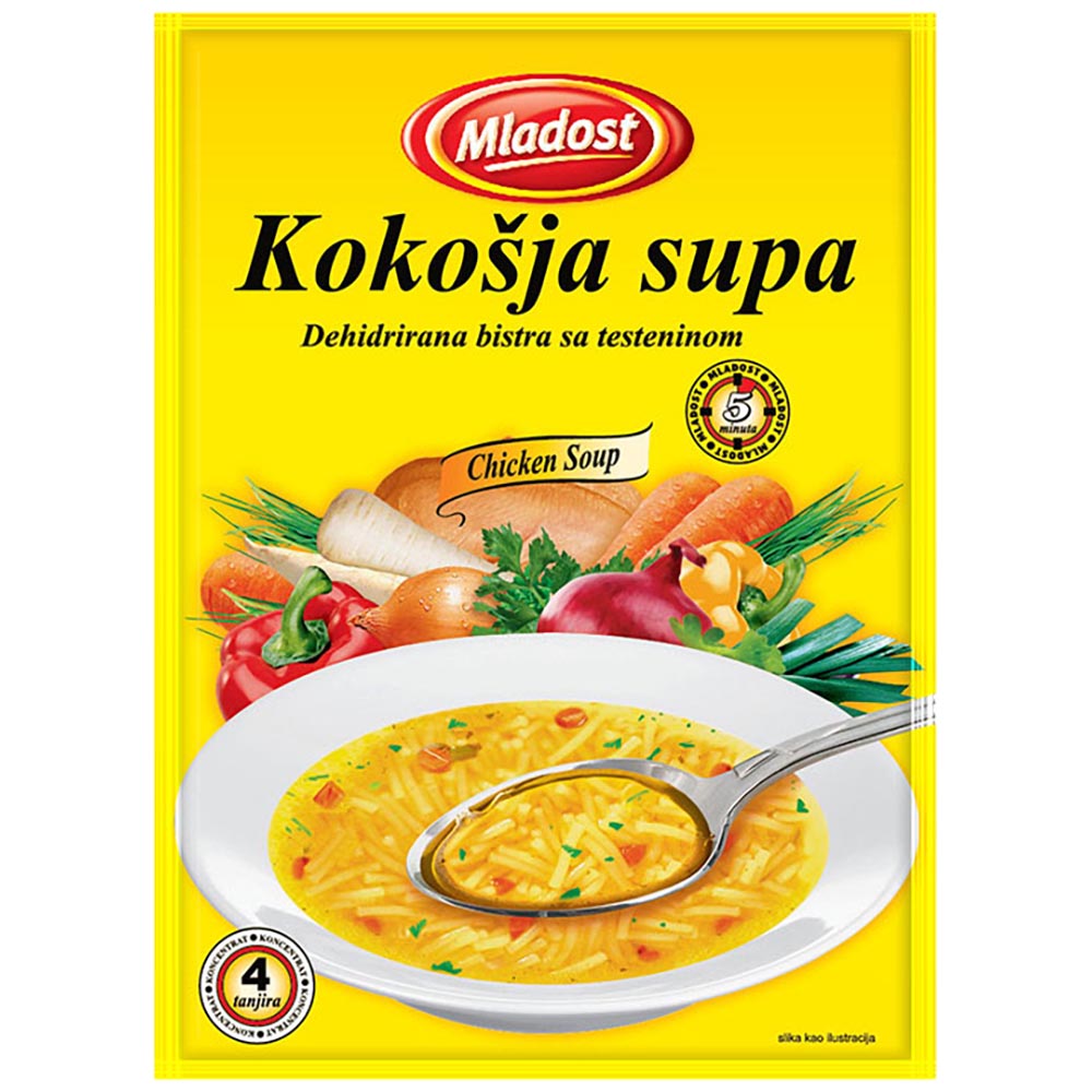 MLADOST Chicken Soup 65g – FAST PAK