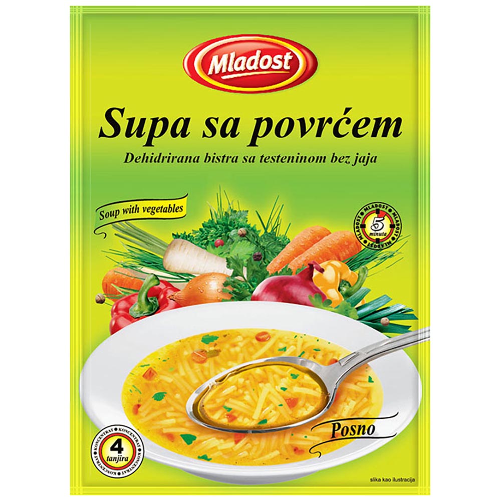 Fastpak Logo MLADOST Vegetable Soup 65g – FAST PAK