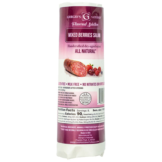 GIORGIO'S NATURAL Mixed Berry Salami 5oz x 12