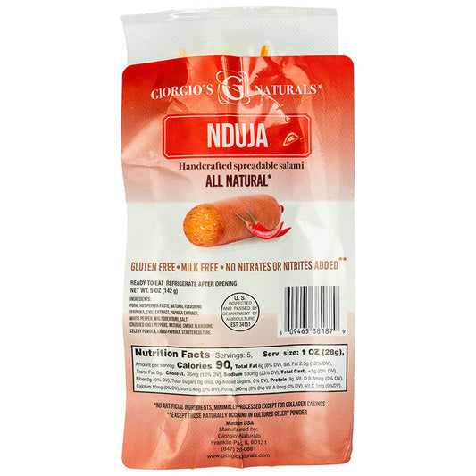 GIORGIO'S NATURAL Nduja 5oz x 12