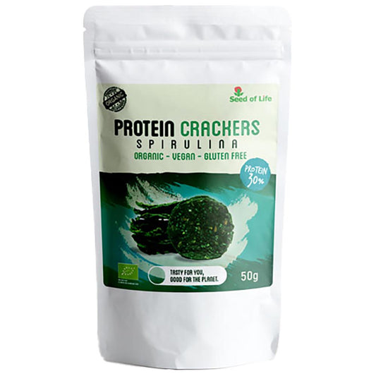 SEED OF LIFE Protein Crackers with Spirulina 50g