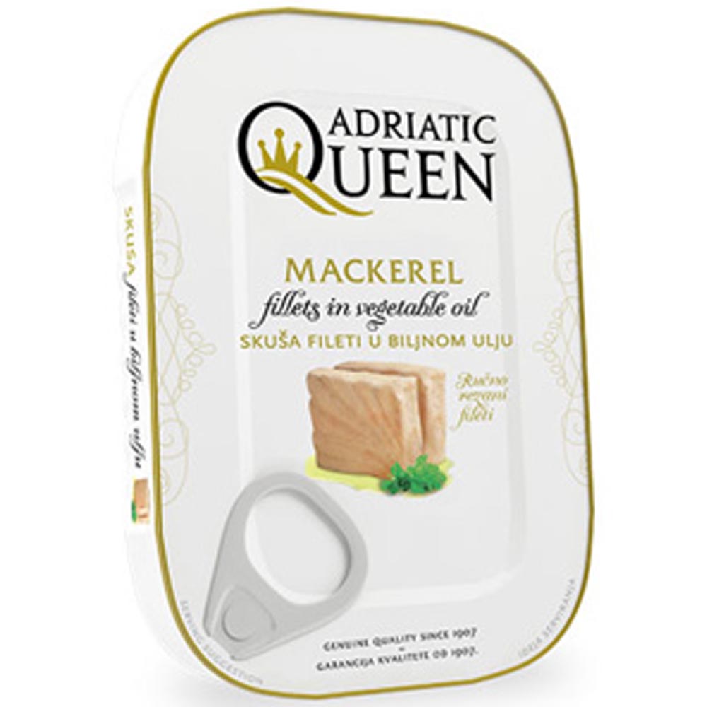 ADRIATIC Queen Mackerel in Vegetable Oil 105g