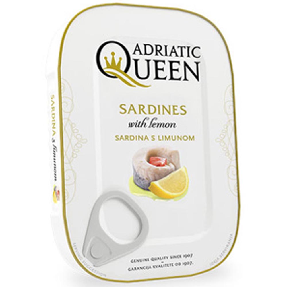 ADRIATIC Queen Sardines in Oil w/ Lemon 105g