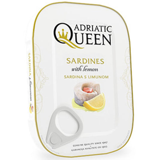 ADRIATIC Queen Sardines in Oil w/ Lemon 105g