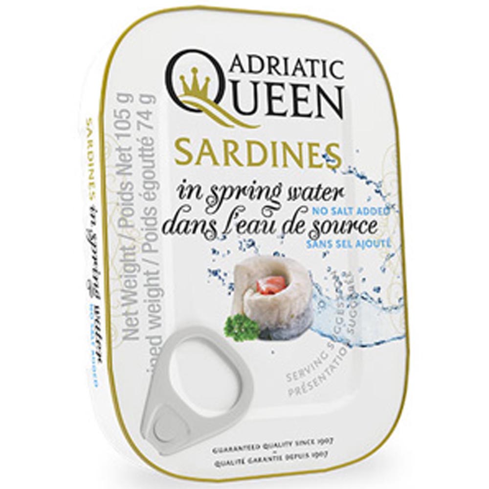 ADRIATIC Queen Sardines in Spring Water 105g