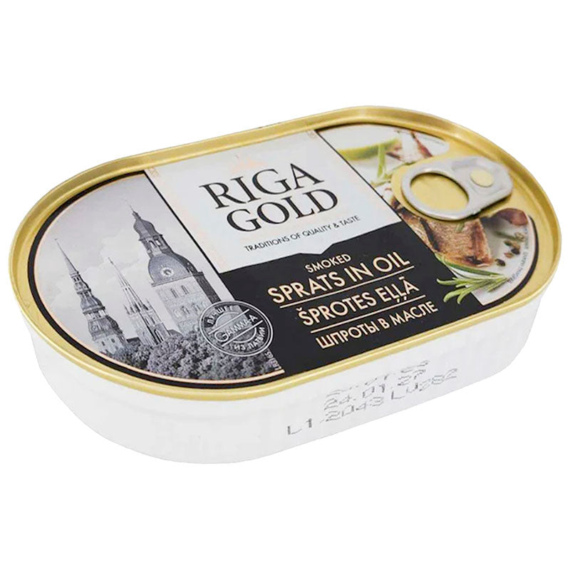 RIGA GOLD Smoked Sprats in Oil - Hanza- 190g