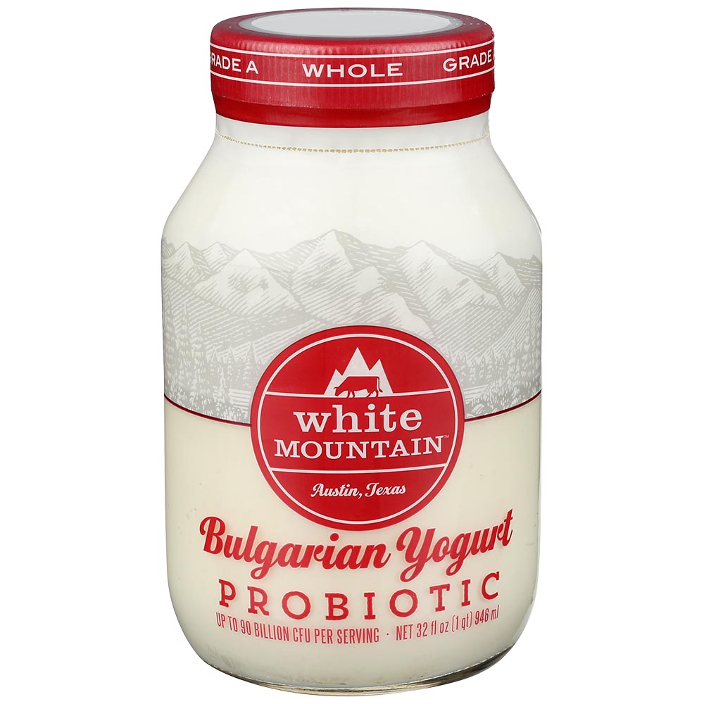 WHITE MOUNTAIN Yogurt BG Whole Milk Glass Jar 32oz