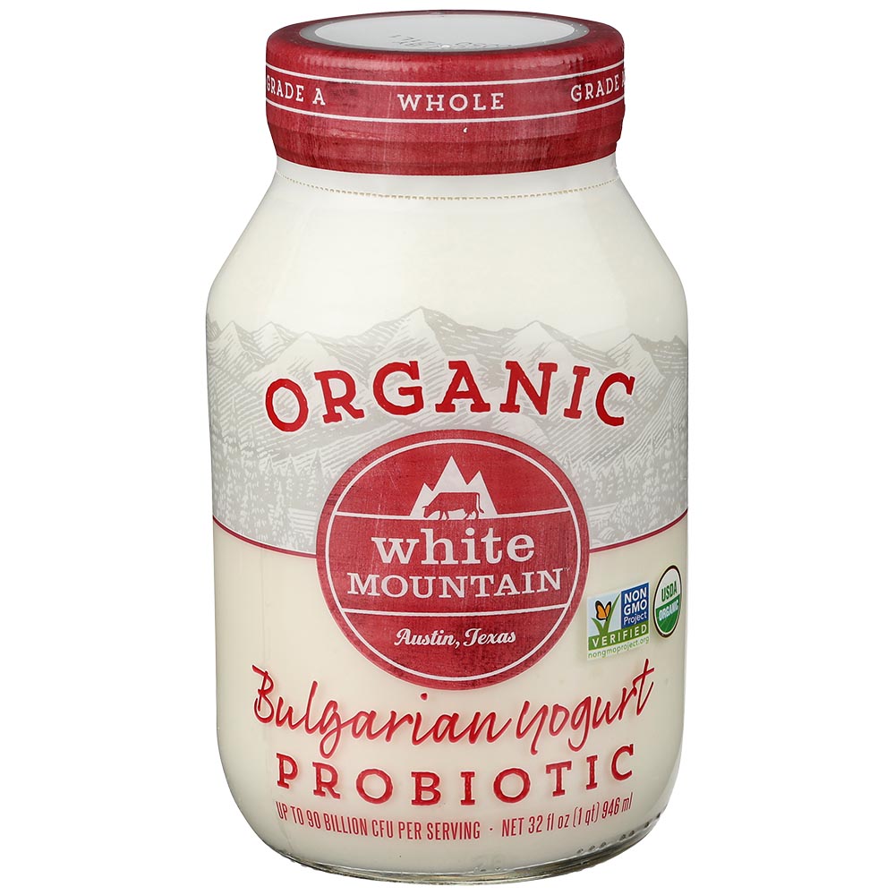 WHITE MOUNTAIN Yogurt BG Whole Milk Glass ORG 32oz