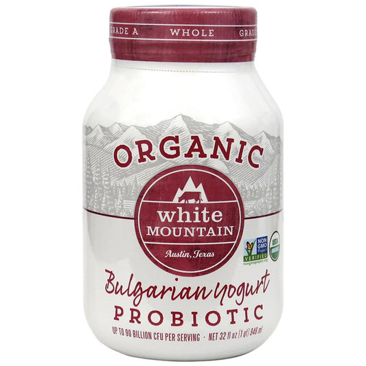 WHITE MOUNTAIN Yogurt BG Whole Milk Glass ORG 32oz