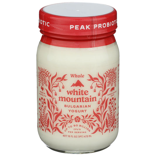 WHITE MOUNTAIN Yogurt BG Whole Milk Glass Jar 16 oz