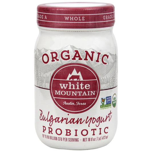 WHITE MOUNTAIN Yogurt BG Whole Milk Glass ORG 16 oz