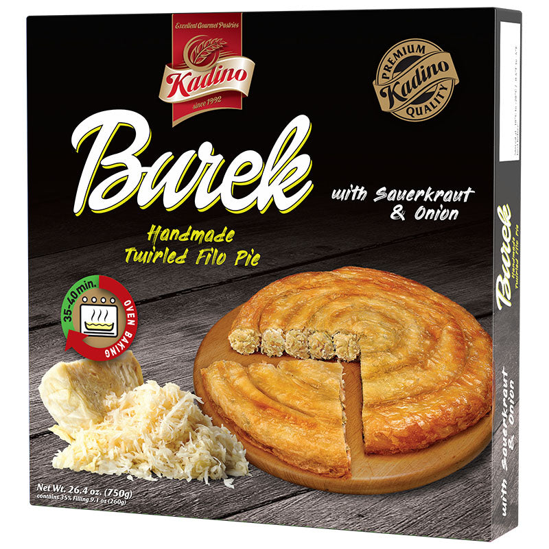 KADINO Burek with Cabbage 750g/26.46oz (PIZZA BOX)