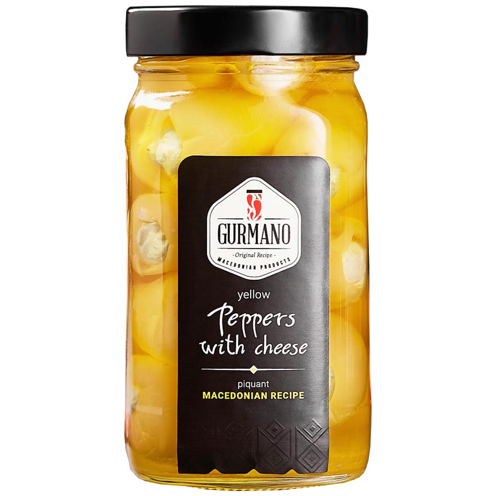 GURMANO Yellow Peppers with Cheese 470g/16.6oz