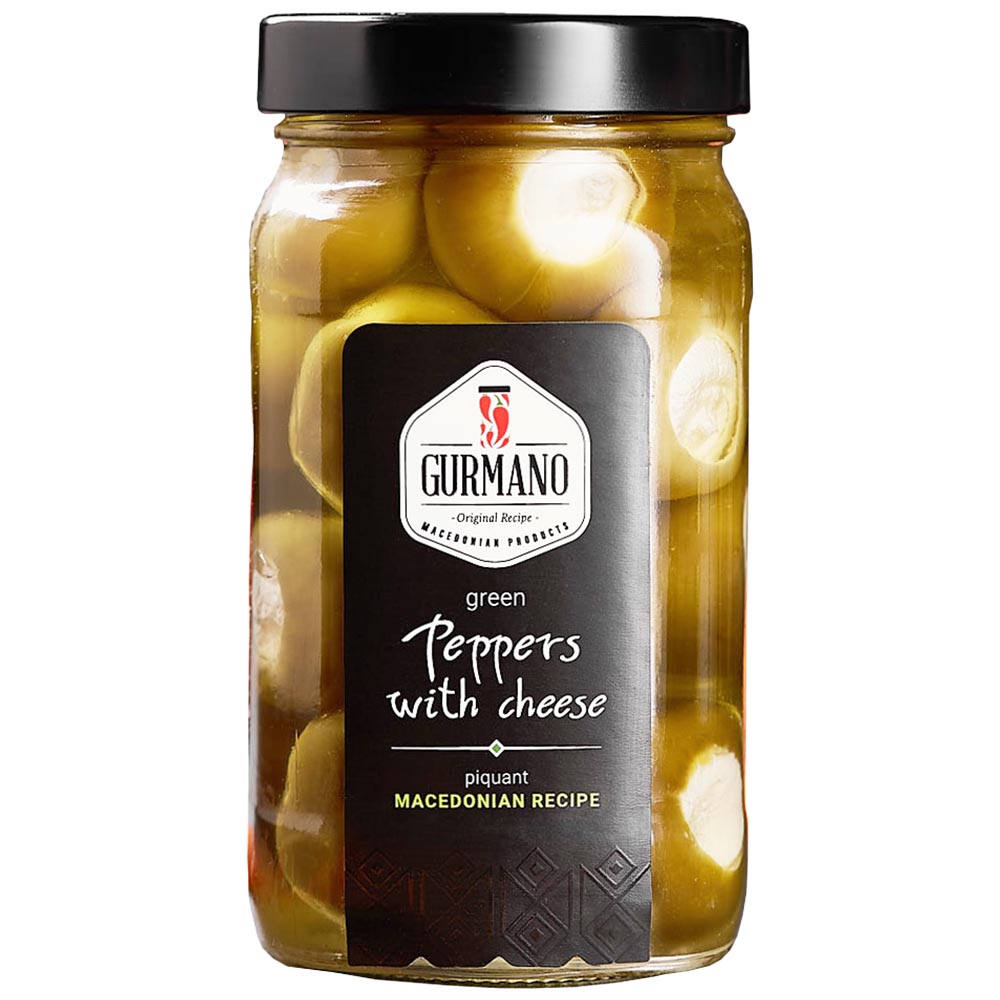 GURMANO Green Peppers with Cheese 470g/16.6oz