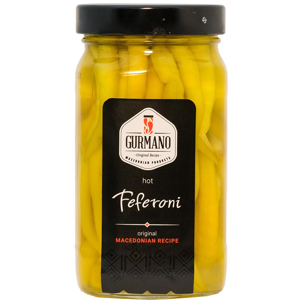 GURMANO Yellow HOT Peppers 430g/15.2oz